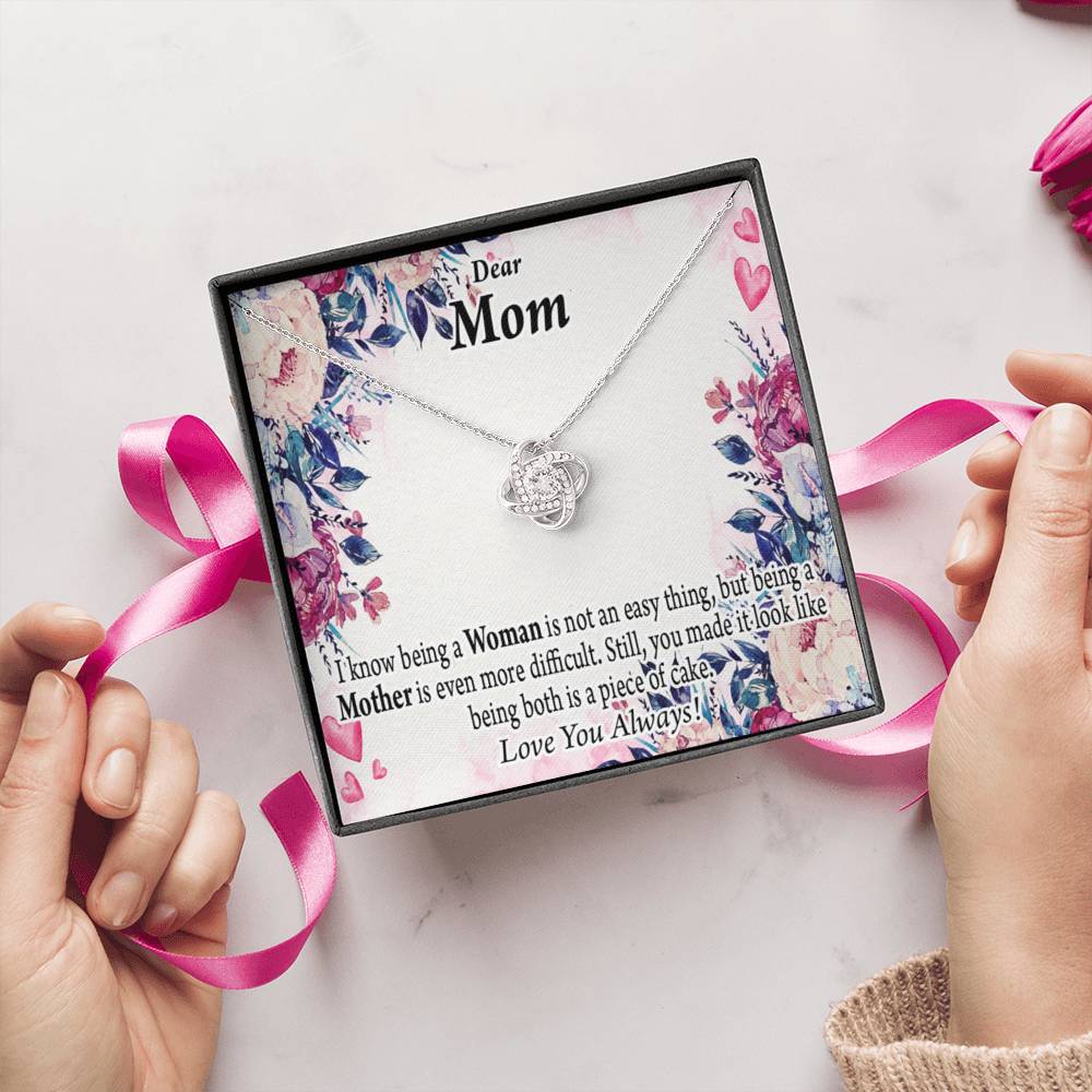 To Mom You'Re Wonderful Love Knot Message Card From Son Daughter Gift Anniversary Birthday Graduation Mothers Day-Express Your Love Gifts