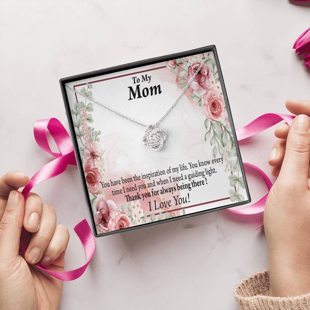 To Mom Mother Bonus Mom Grandmom Sweet Message Love Knot Message Card From Son Daughter Gift Anniversary Birthday Graduation Mothers Day-Express Your Love Gifts