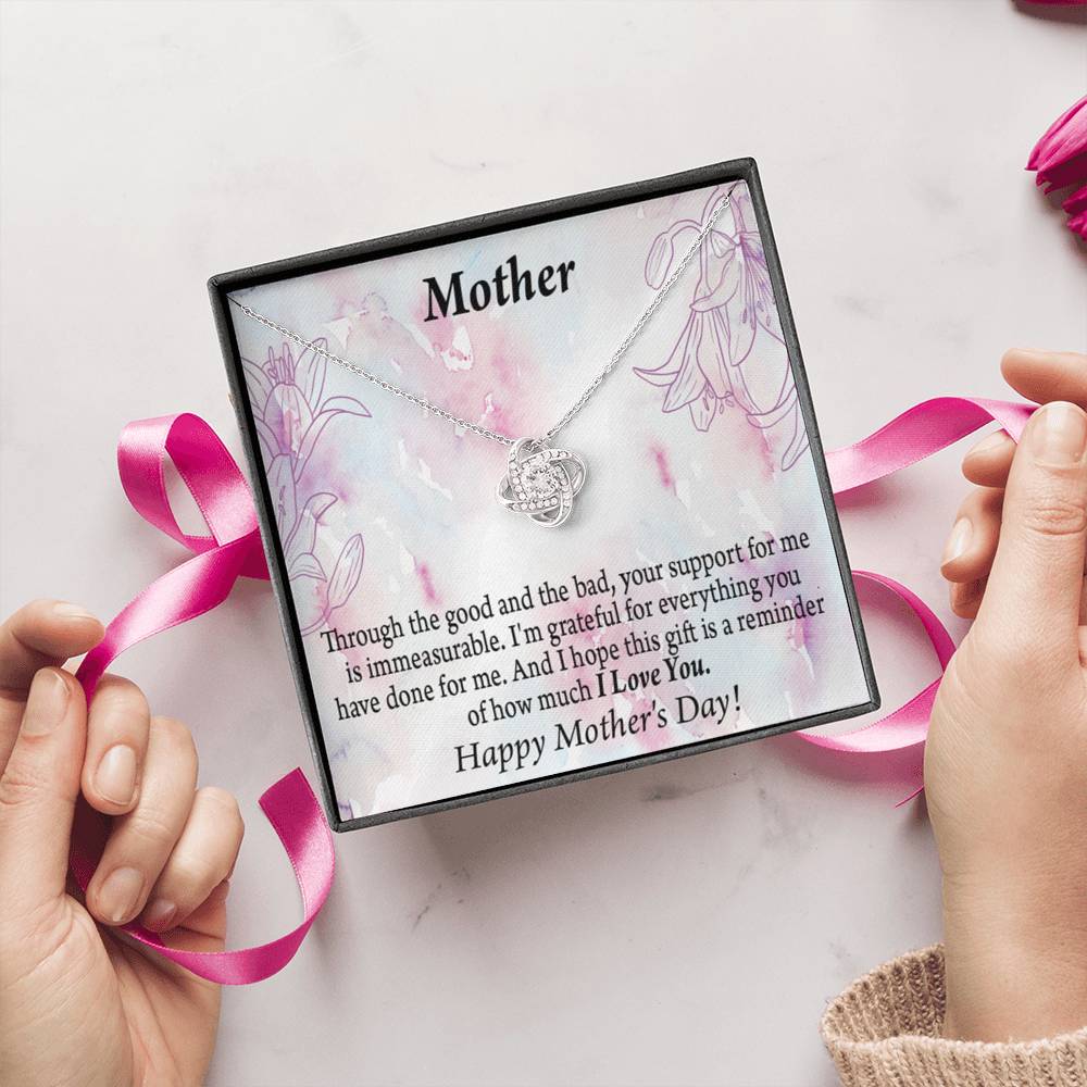 Happy Mother'S Day So Grateful Love Knot Message Card From Son Daughter Gift Anniversary Birthday Graduation Mothers Day-Express Your Love Gifts
