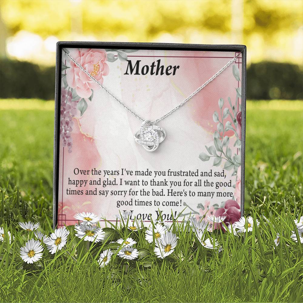 To Mother More Good Times Love Knot Message Card From Son Daughter Gift Anniversary Birthday Graduation Mothers-Express Your Love Gifts