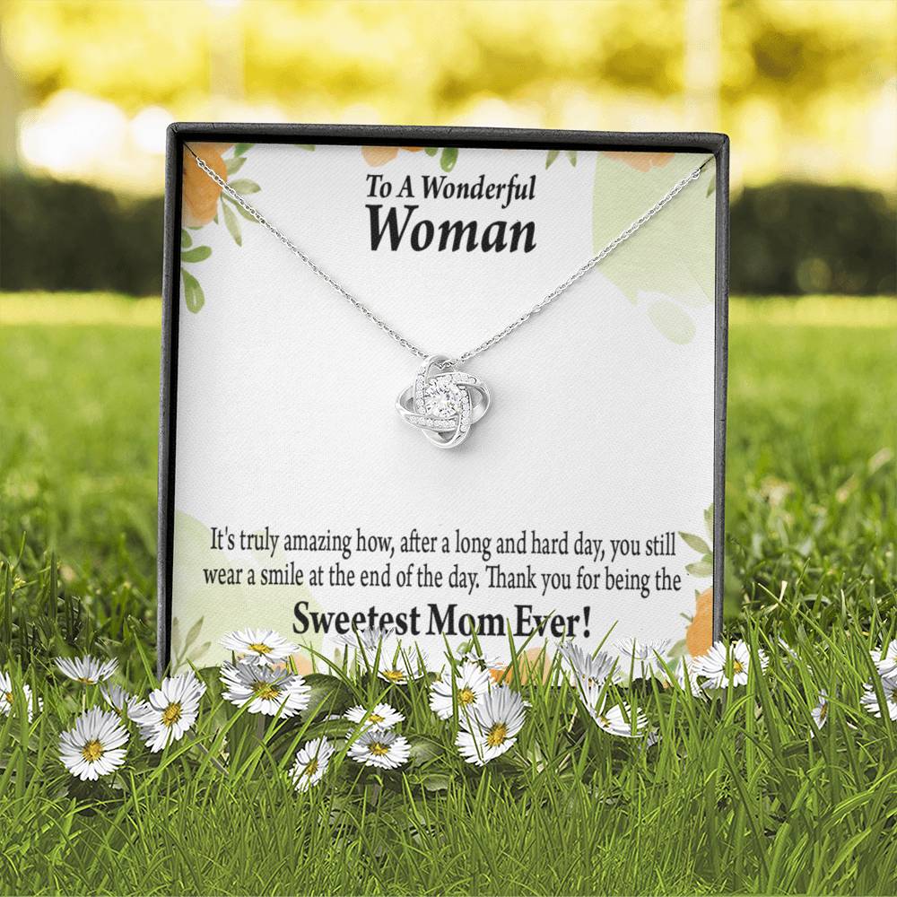 To Mom Mother Bonus Mom Grandmom It'S Truly Amazing Love Knot Message Card From Son Daughter Gift Anniversary Birthday Graduation Mothers Day-Express Your Love Gifts