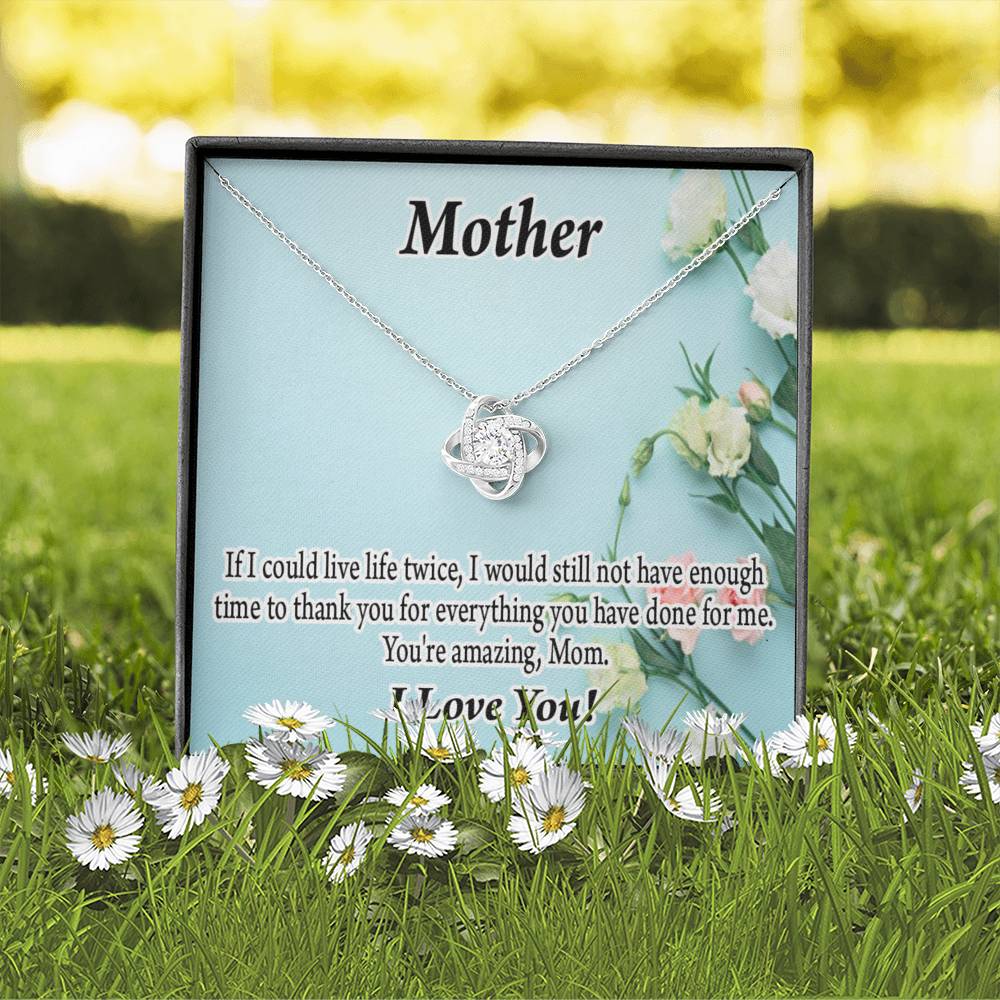 To Mom Not Enough Love Knot Message Card From Son Daughter Gift Anniversary Birthday Graduation Mothers Day-Express Your Love Gifts