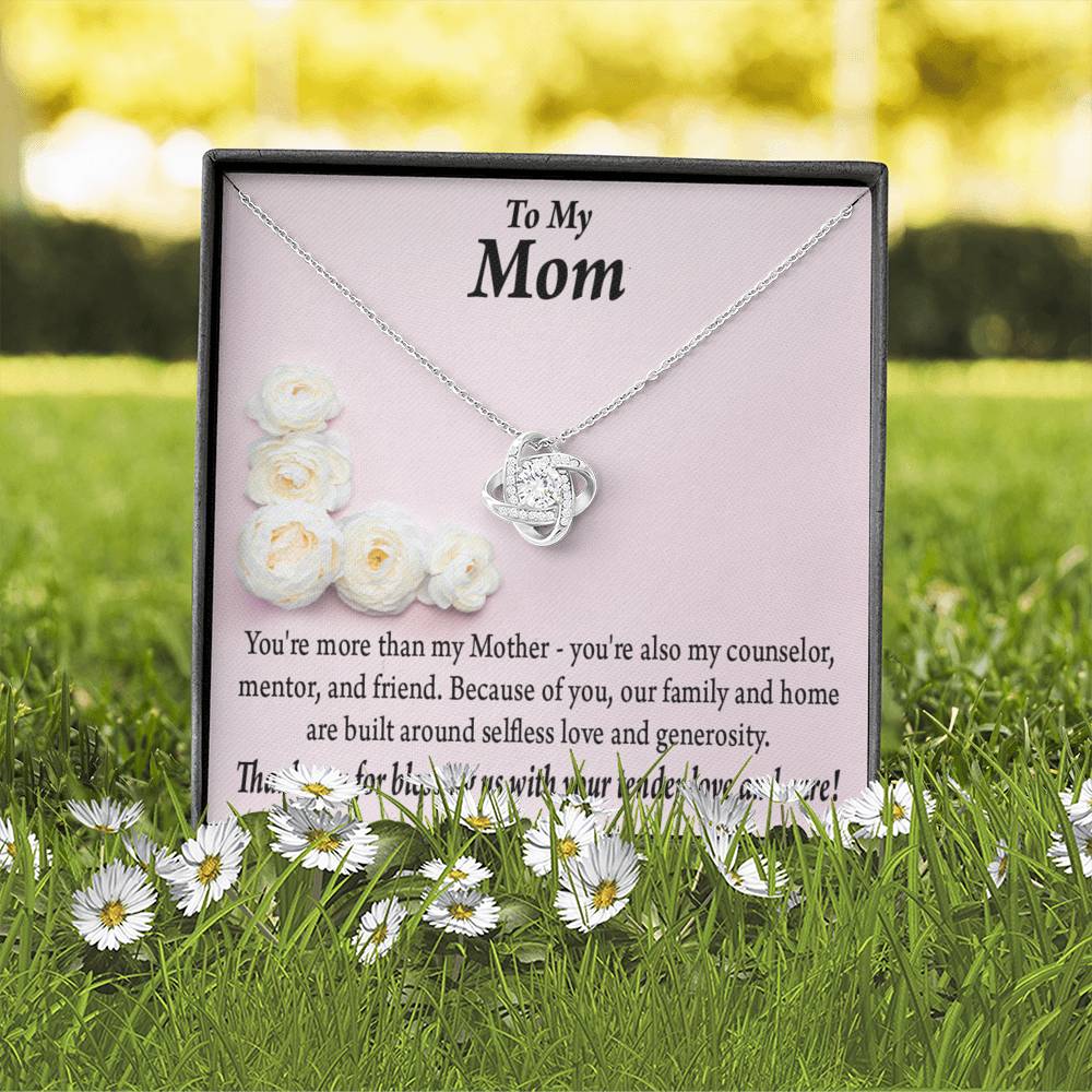 To Mom More Than My Mother Love Knot Message Card From Son Daughter Gift Anniversary Birthday Graduation Mothers Day-Express Your Love Gifts