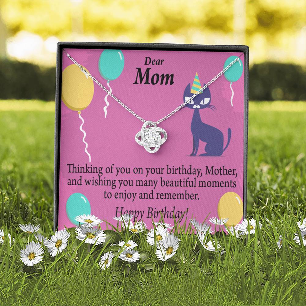 Thinking Of You Love Knot Pendant Message Card-Express Your Love Gifts