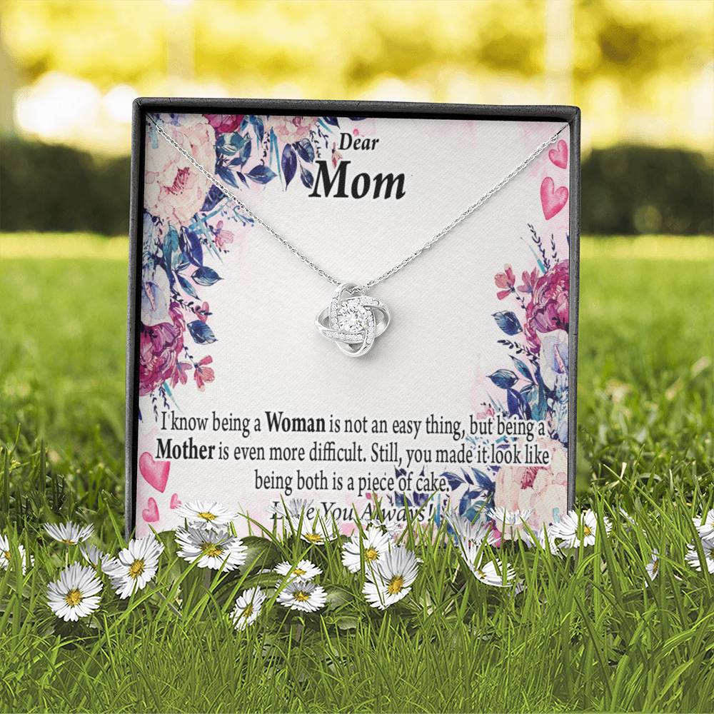 To Mom You'Re Wonderful Love Knot Message Card From Son Daughter Gift Anniversary Birthday Graduation Mothers Day-Express Your Love Gifts