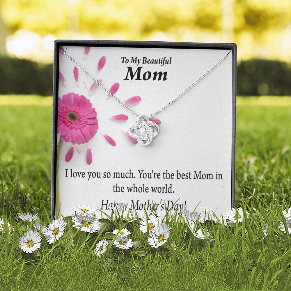 You'Re The Best Happy Mother'S Day Love Knot Pendant Message Card-Express Your Love Gifts