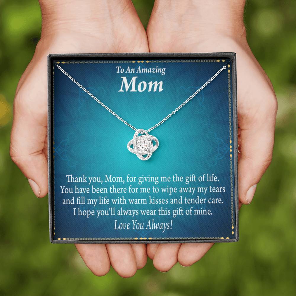 To Mom Love Always Love Knot Message Card From Son Daughter Gift Anniversary Birthday Graduation Mothers Day-Express Your Love Gifts