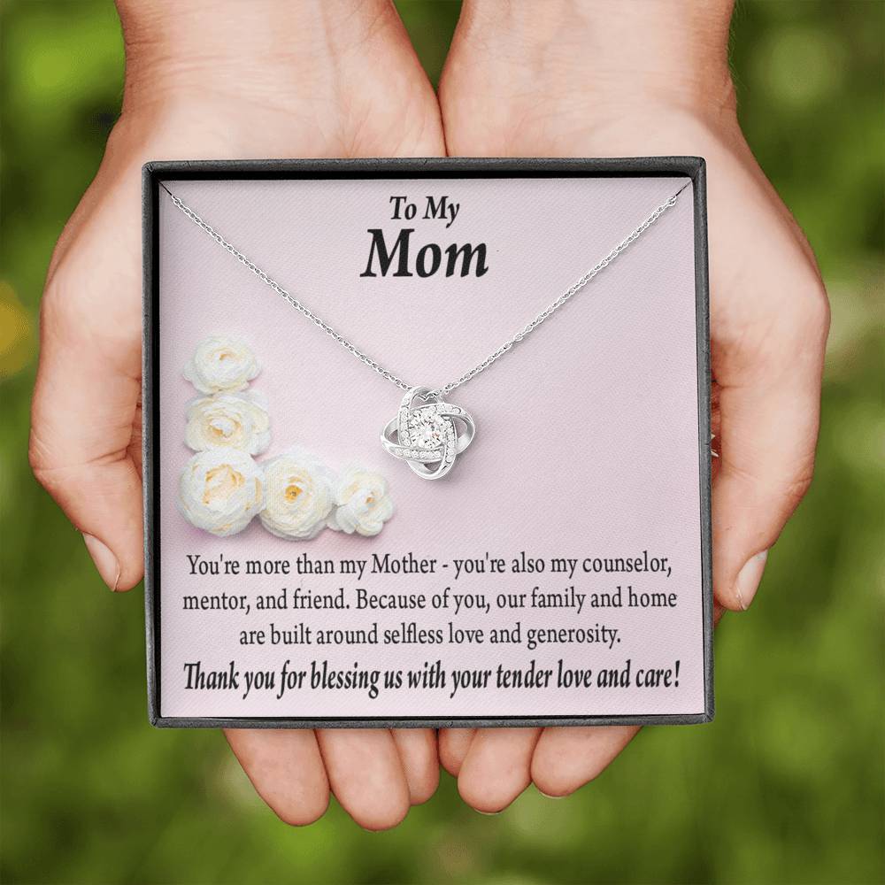 To Mom More Than My Mother Love Knot Message Card From Son Daughter Gift Anniversary Birthday Graduation Mothers Day-Express Your Love Gifts