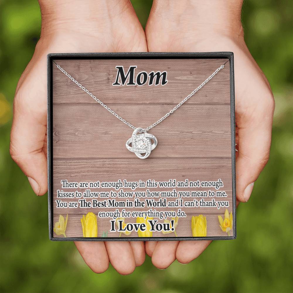 To Mom Best Mom In World Love Knot Message Card From Son Daughter Gift Anniversary Birthday Graduation Mothers Day-Express Your Love Gifts