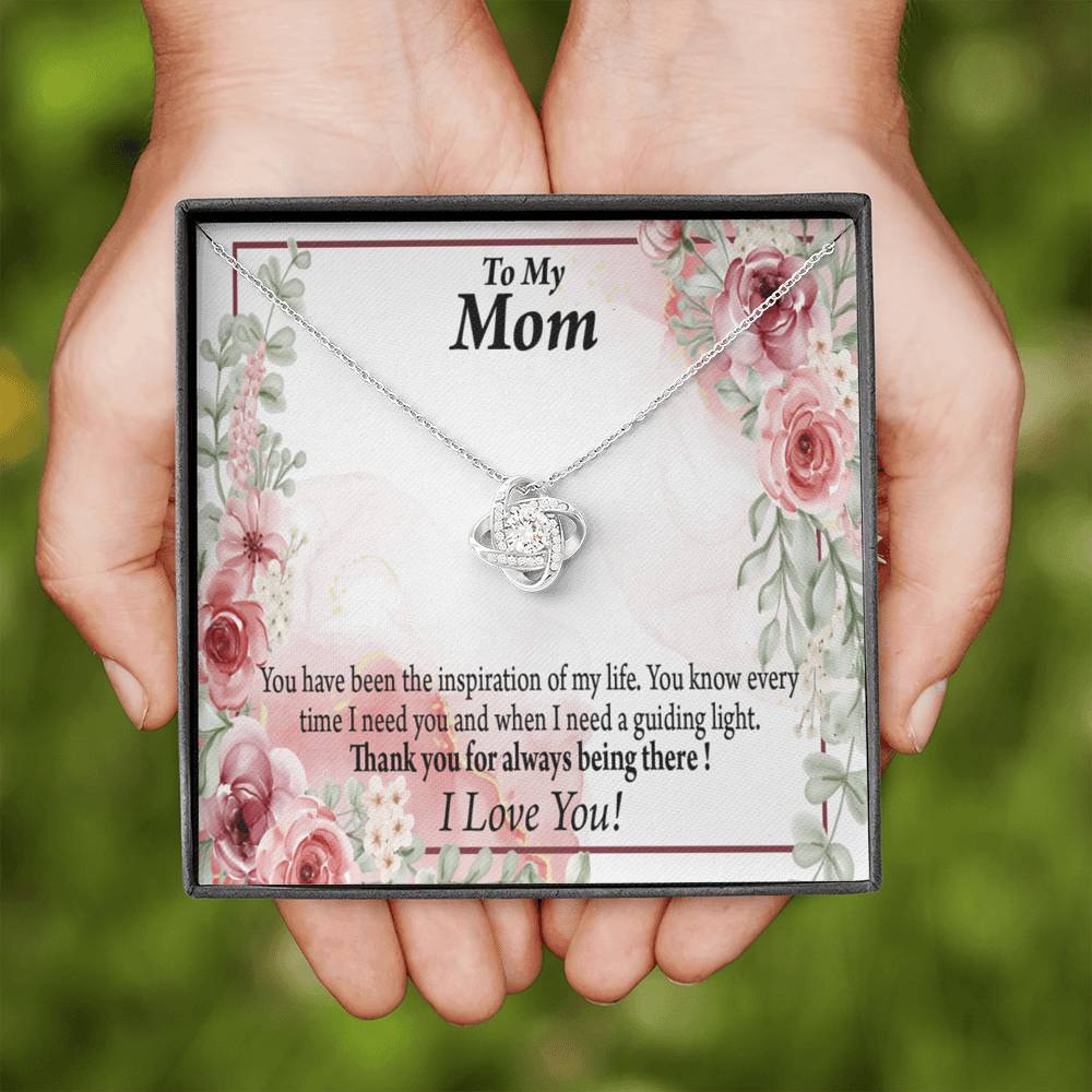 To Mom Mother Bonus Mom Grandmom Sweet Message Love Knot Message Card From Son Daughter Gift Anniversary Birthday Graduation Mothers Day-Express Your Love Gifts