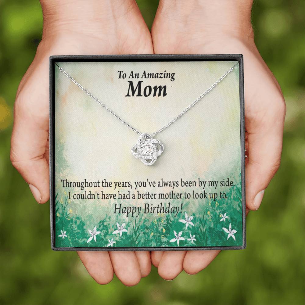 Happy Birthday Mom No One Better Love Knot Message Card From Son Daughter Gift Anniversary Birthday Graduation Mothers Day-Express Your Love Gifts