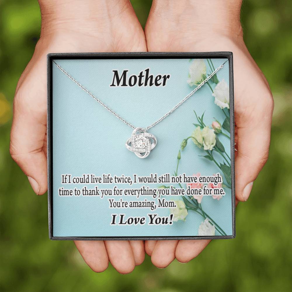 To Mom Not Enough Love Knot Message Card From Son Daughter Gift Anniversary Birthday Graduation Mothers Day-Express Your Love Gifts