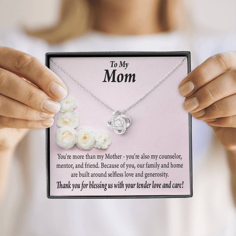 To Mom More Than My Mother Love Knot Message Card From Son Daughter Gift Anniversary Birthday Graduation Mothers Day-Express Your Love Gifts