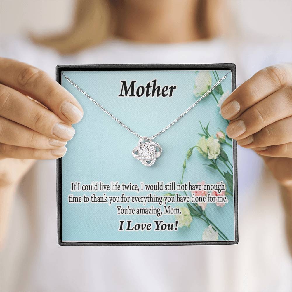 To Mom Not Enough Love Knot Message Card From Son Daughter Gift Anniversary Birthday Graduation Mothers Day-Express Your Love Gifts
