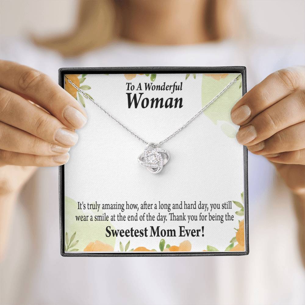 To Mom Mother Bonus Mom Grandmom It'S Truly Amazing Love Knot Message Card From Son Daughter Gift Anniversary Birthday Graduation Mothers Day-Express Your Love Gifts