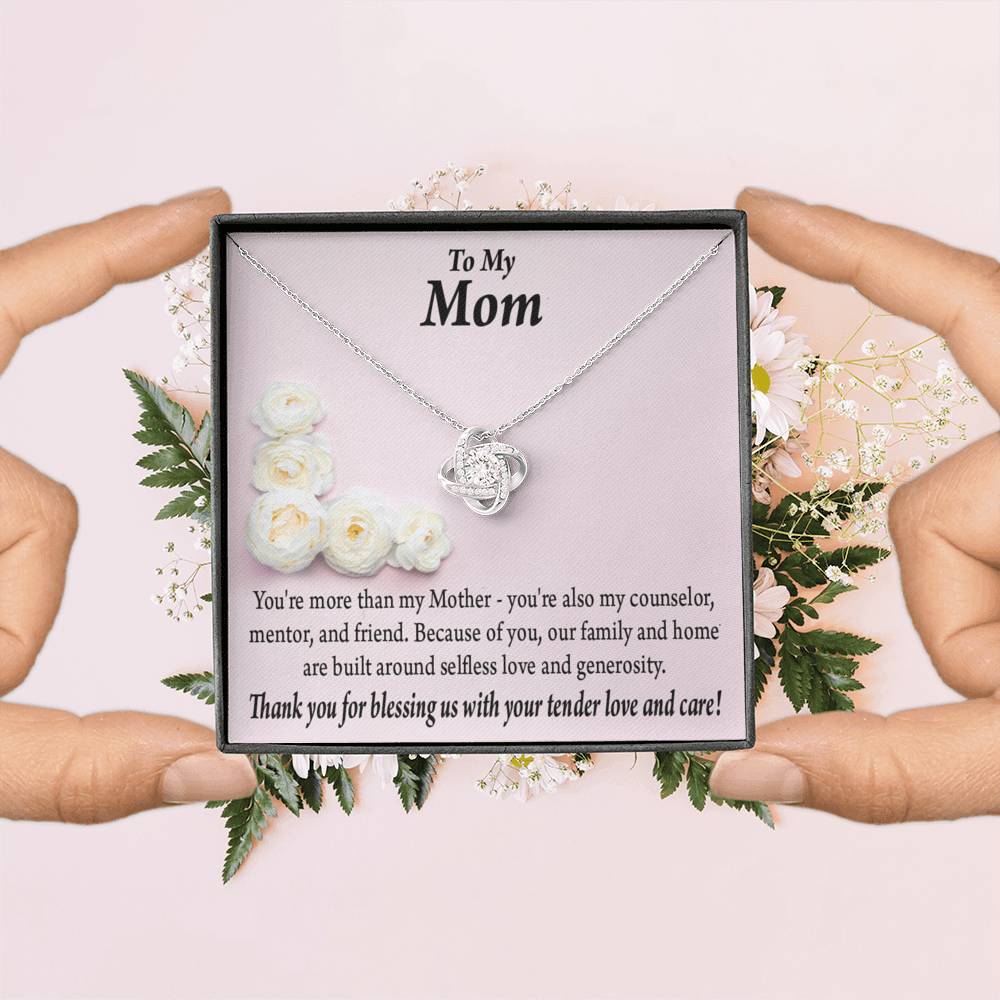 To Mom More Than My Mother Love Knot Message Card From Son Daughter Gift Anniversary Birthday Graduation Mothers Day-Express Your Love Gifts