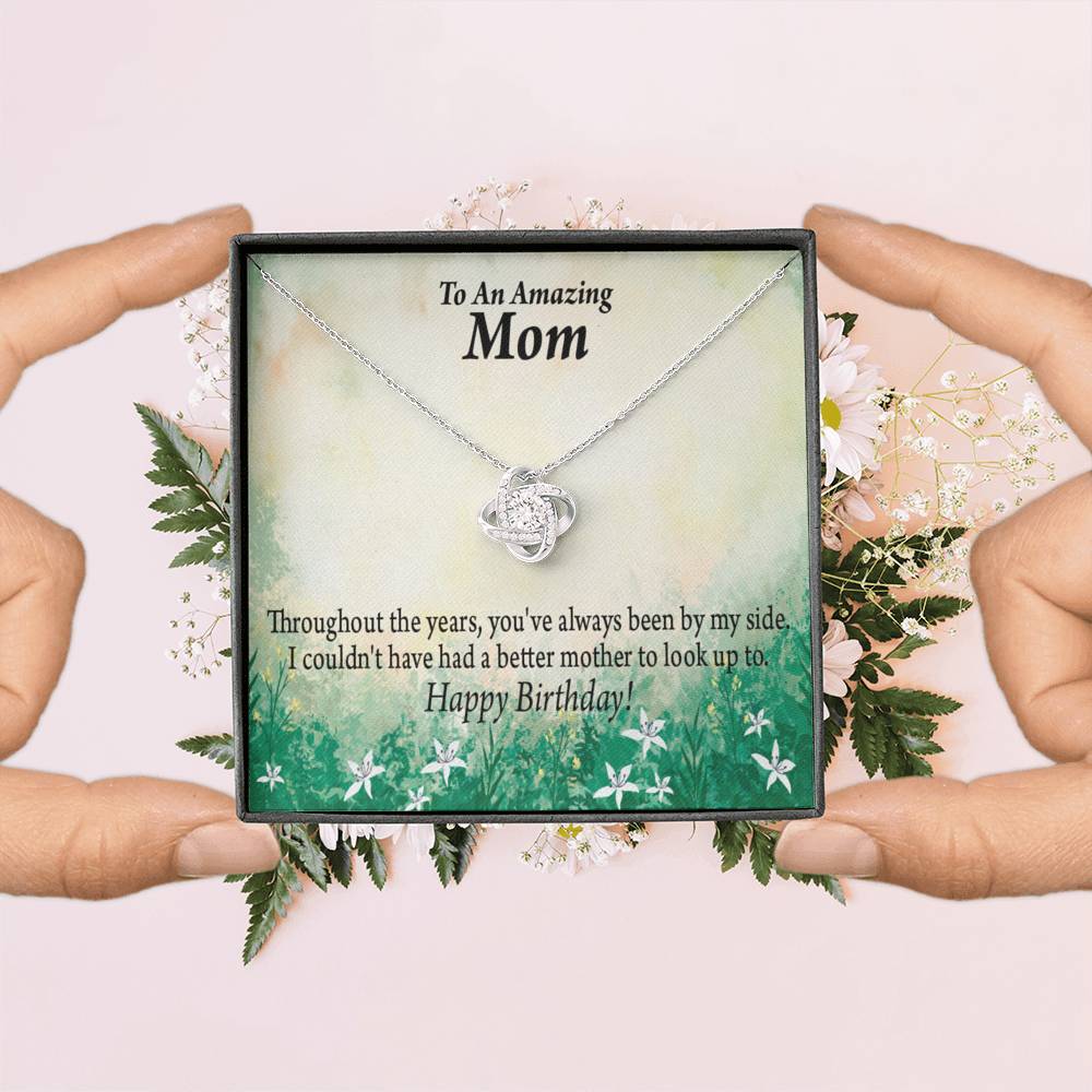 Happy Birthday Mom No One Better Love Knot Message Card From Son Daughter Gift Anniversary Birthday Graduation Mothers Day-Express Your Love Gifts