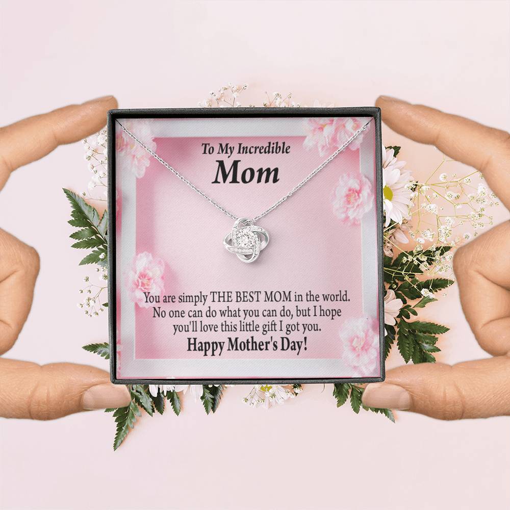 Happy Mother'S Day You'Re The Best Love Knot Message Card From Son Daughter Gift Anniversary Birthday Graduation Mothers Day-Express Your Love Gifts