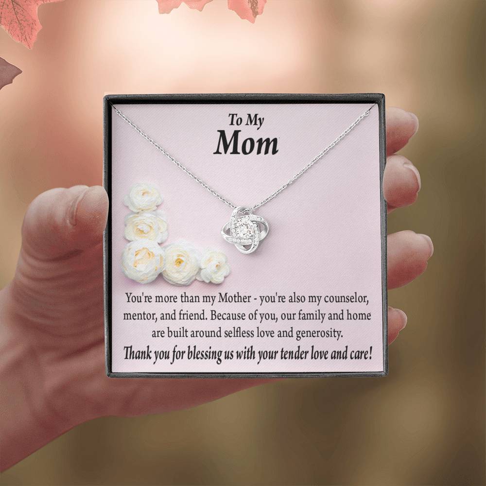 To Mom More Than My Mother Love Knot Message Card From Son Daughter Gift Anniversary Birthday Graduation Mothers Day-Express Your Love Gifts