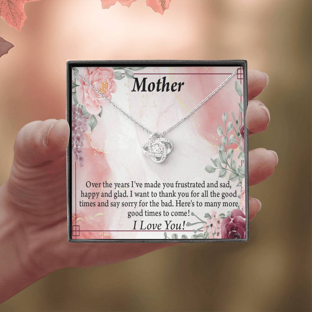 To Mother More Good Times Love Knot Message Card From Son Daughter Gift Anniversary Birthday Graduation Mothers-Express Your Love Gifts