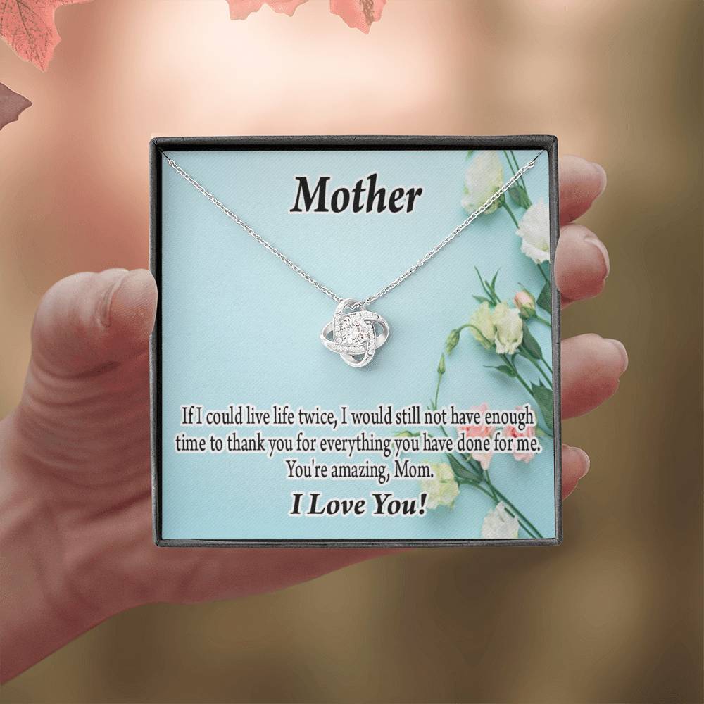 To Mom Not Enough Love Knot Message Card From Son Daughter Gift Anniversary Birthday Graduation Mothers Day-Express Your Love Gifts