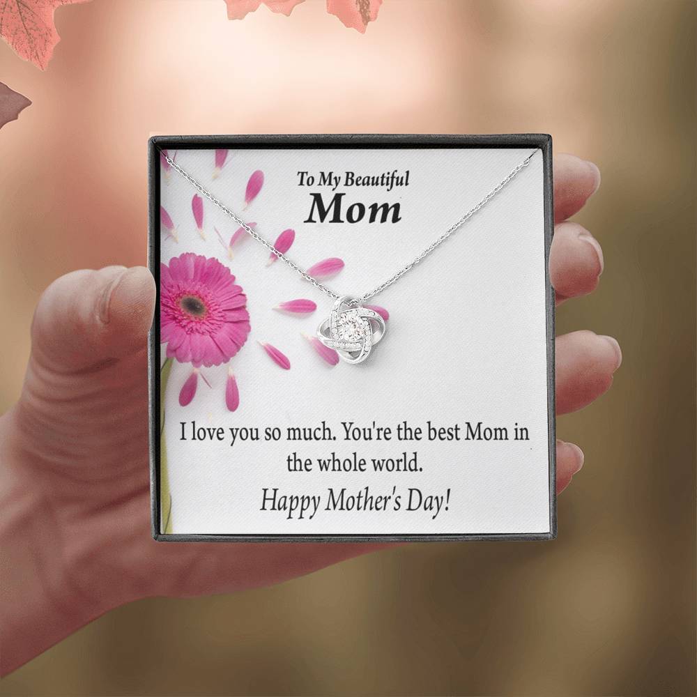 You'Re The Best Happy Mother'S Day Love Knot Pendant Message Card-Express Your Love Gifts