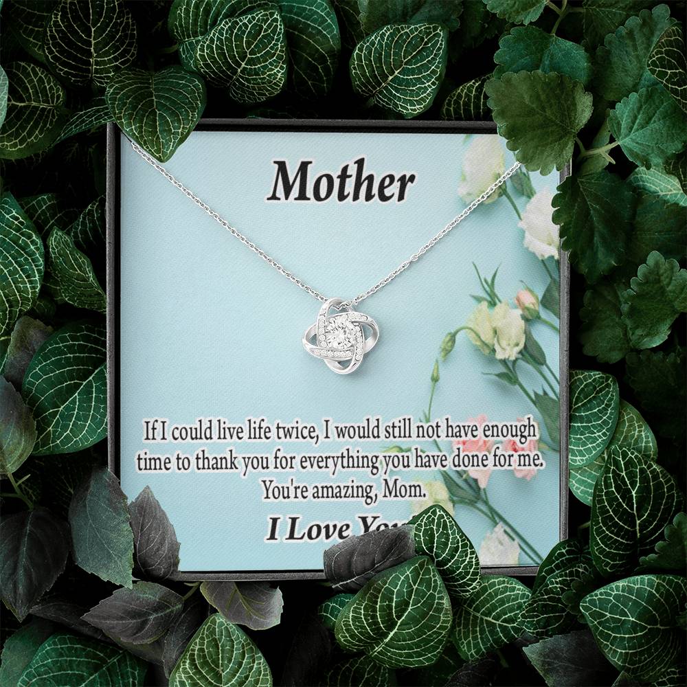 To Mom Not Enough Love Knot Message Card From Son Daughter Gift Anniversary Birthday Graduation Mothers Day-Express Your Love Gifts