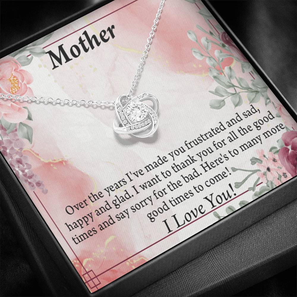 To Mother More Good Times Love Knot Message Card From Son Daughter Gift Anniversary Birthday Graduation Mothers-Express Your Love Gifts