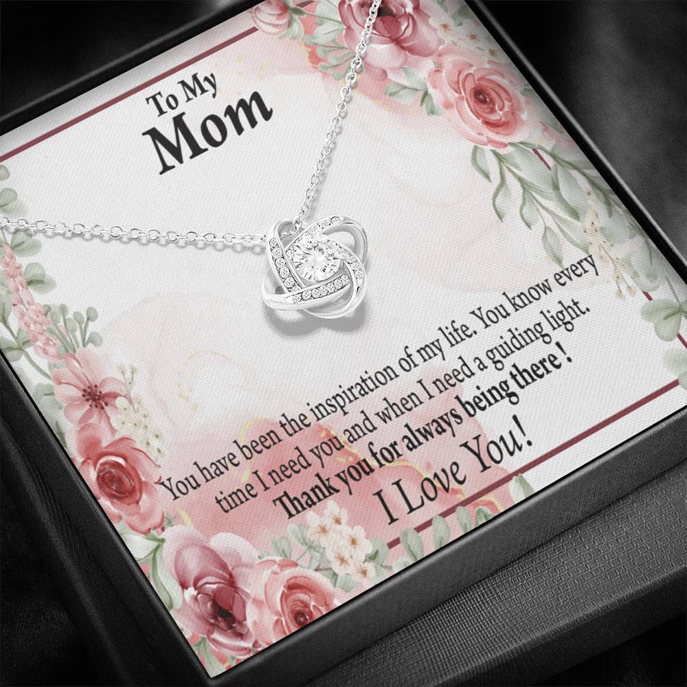 To Mom Mother Bonus Mom Grandmom Sweet Message Love Knot Message Card From Son Daughter Gift Anniversary Birthday Graduation Mothers Day-Express Your Love Gifts
