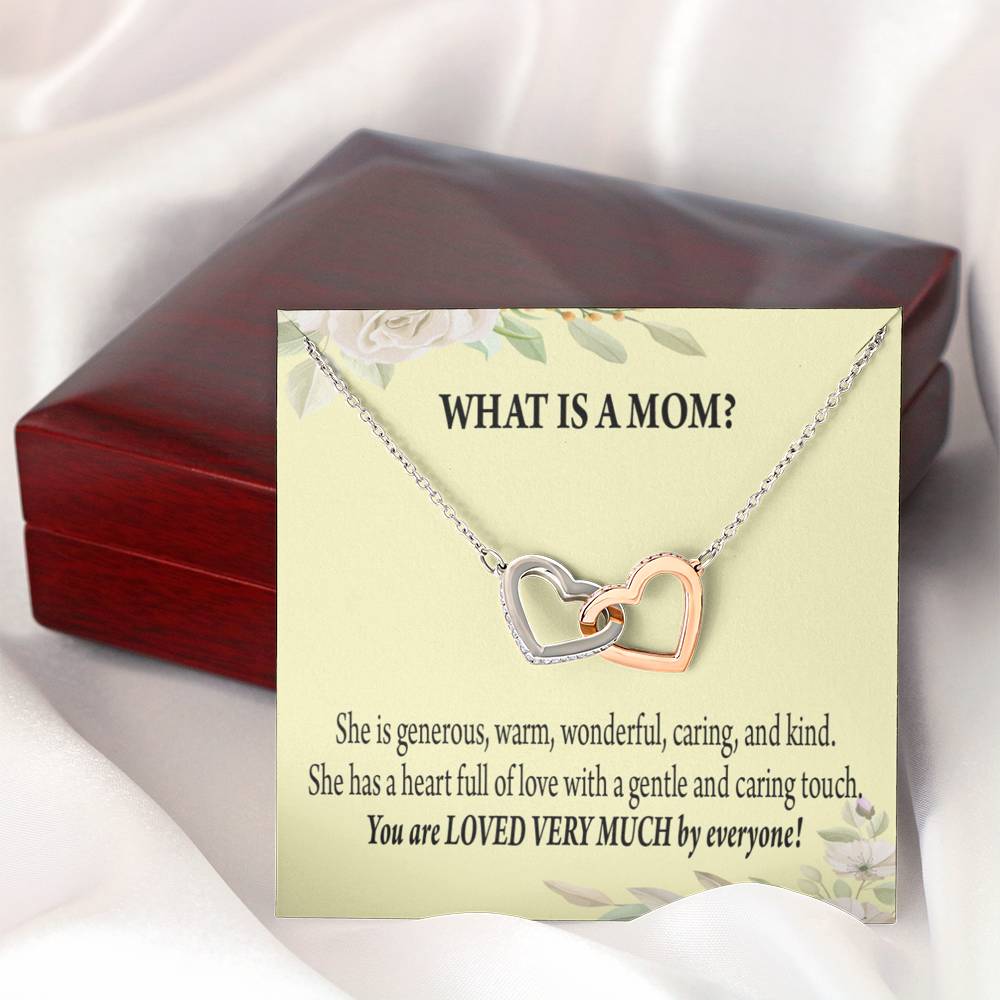 To Mom What Is Mom Inseparable Love Pendant Necklace Keepsake Card-Express Your Love Gifts