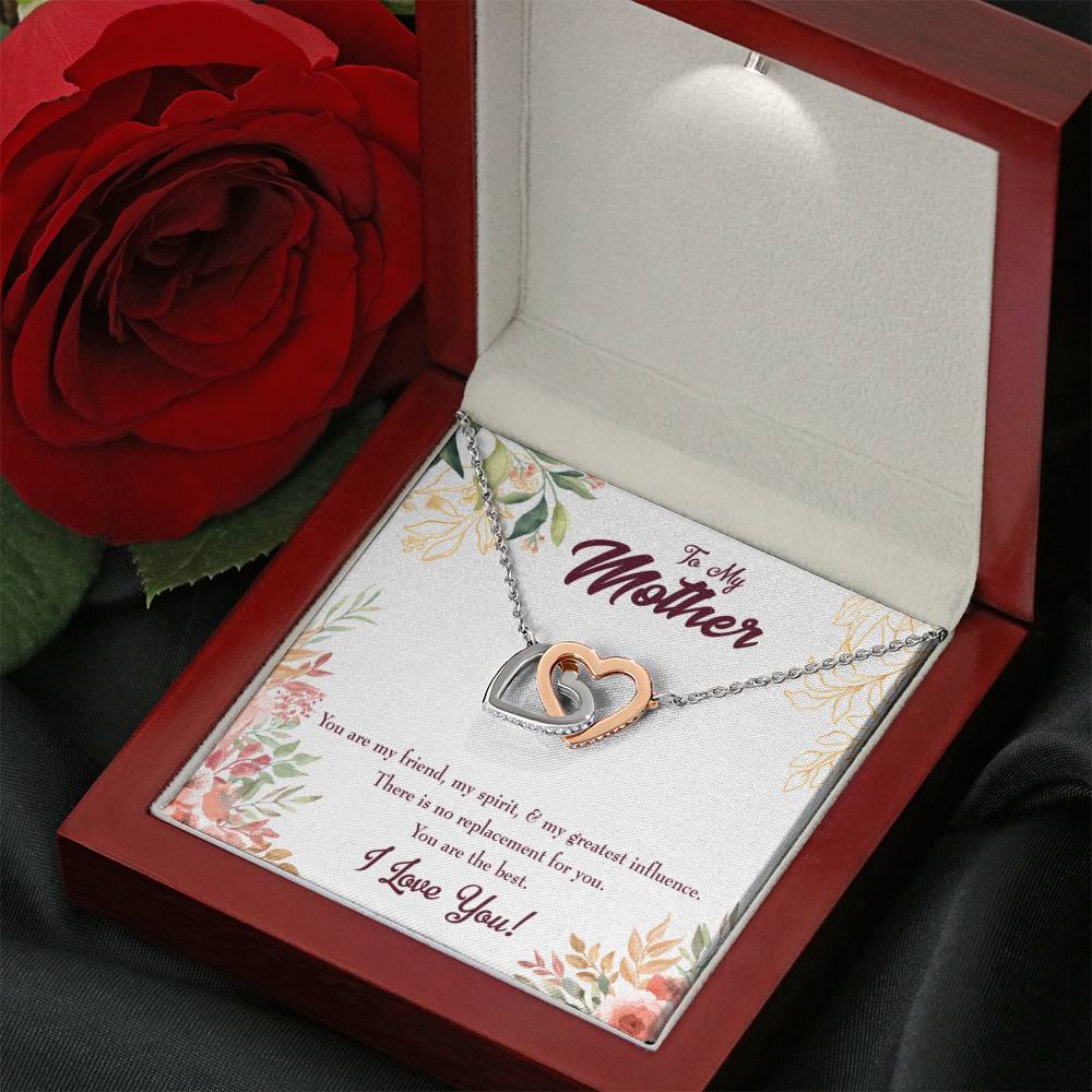 Mother Necklace Mom I Love You Inseparable Love Pendant Birthday Keepsake Card-Express Your Love Gifts