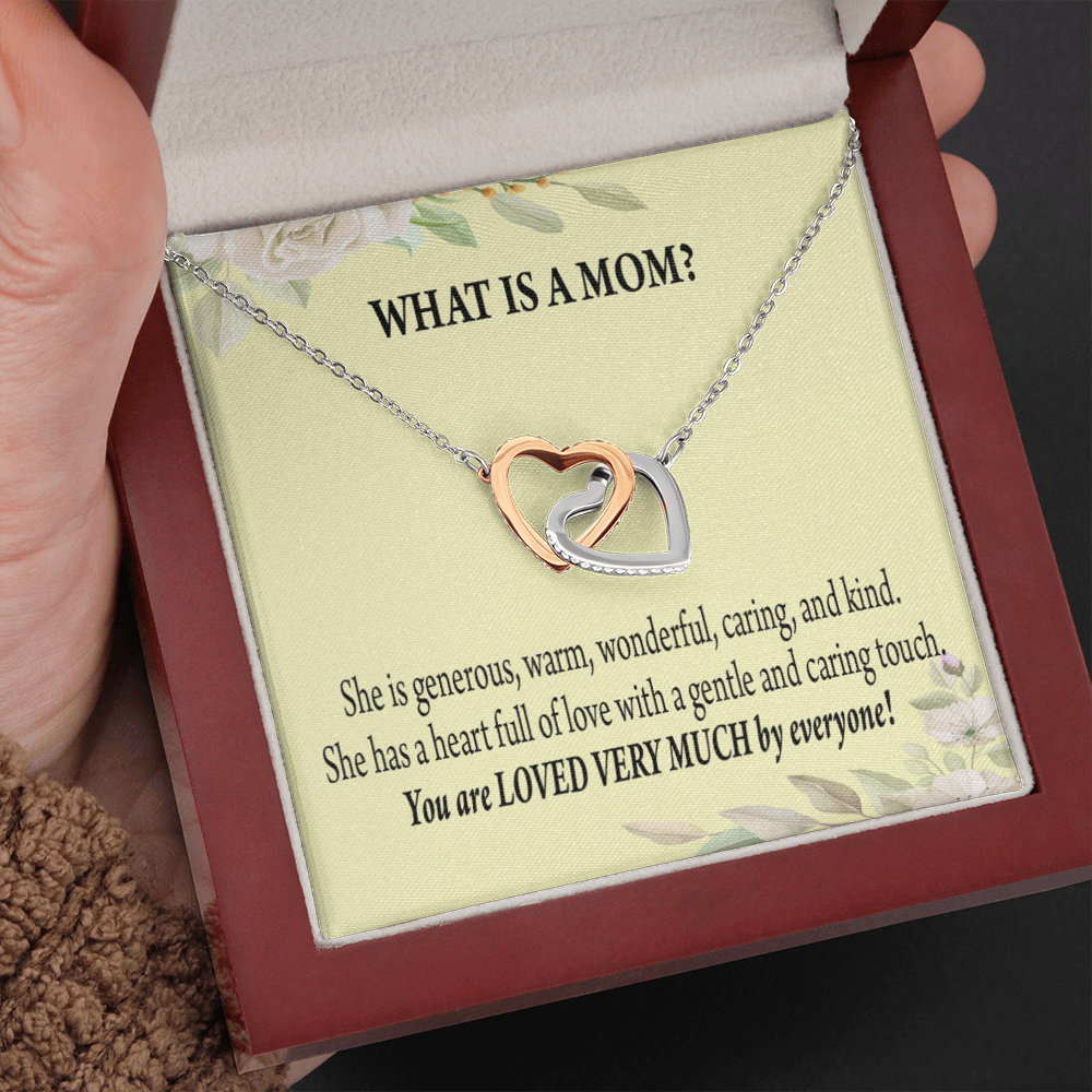To Mom What Is Mom Inseparable Love Pendant Necklace Keepsake Card-Express Your Love Gifts