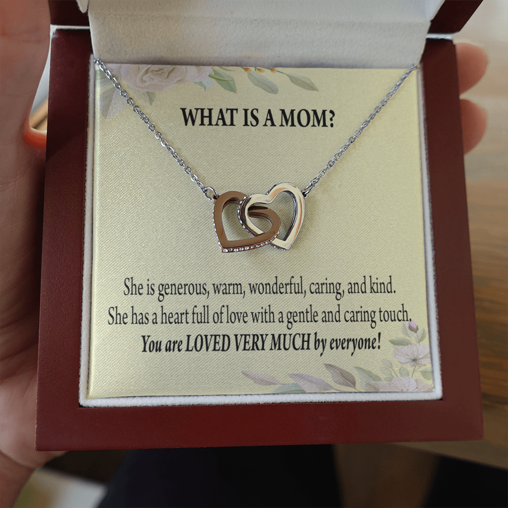 To Mom What Is Mom Inseparable Love Pendant Necklace Keepsake Card-Express Your Love Gifts