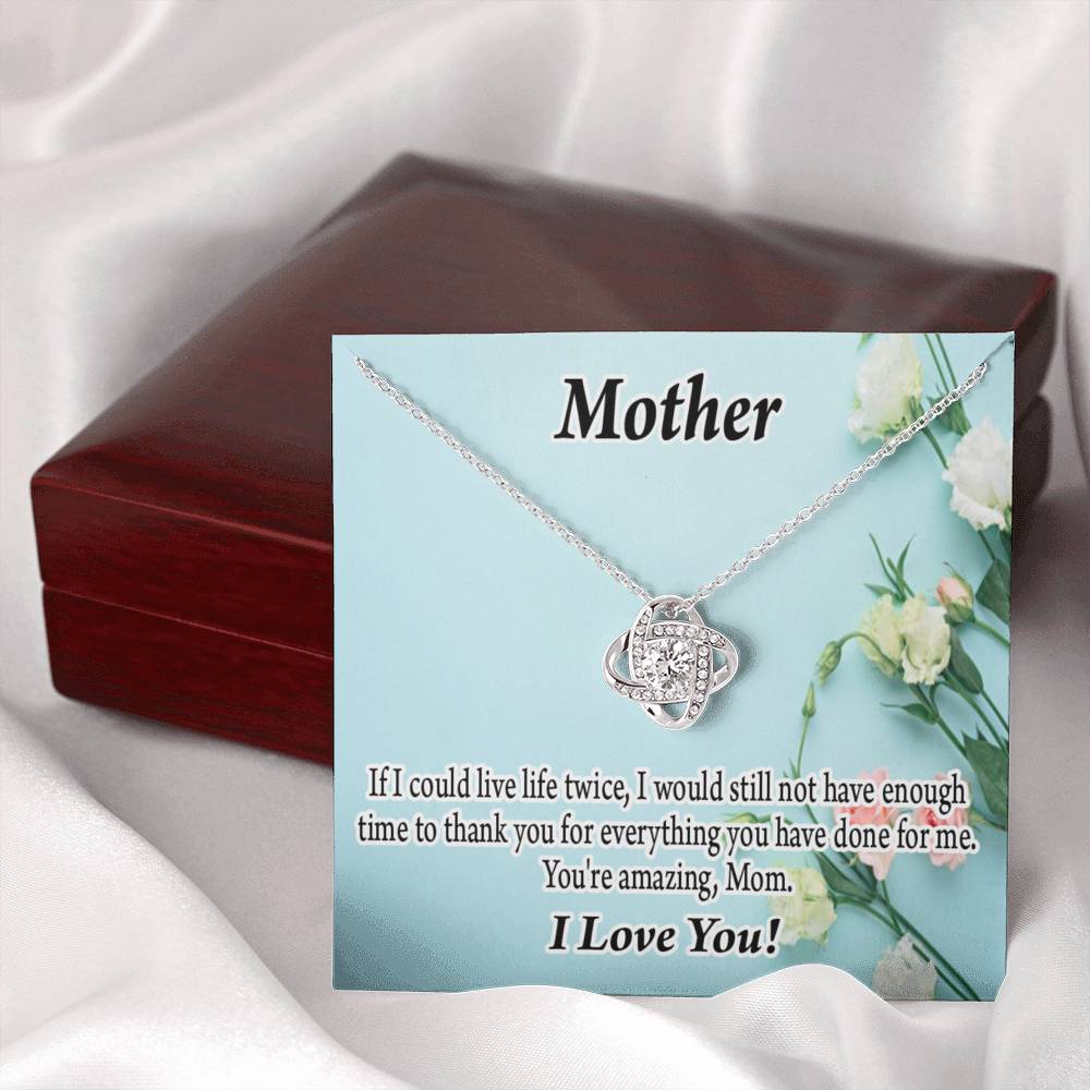 To Mom Not Enough Love Knot Message Card From Son Daughter Gift Anniversary Birthday Graduation Mothers Day-Express Your Love Gifts
