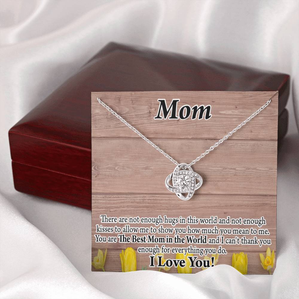 To Mom Best Mom In World Love Knot Message Card From Son Daughter Gift Anniversary Birthday Graduation Mothers Day-Express Your Love Gifts