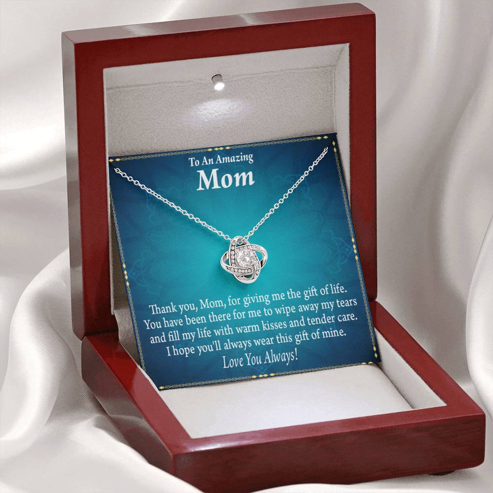 To Mom Love Always Love Knot Message Card From Son Daughter Gift Anniversary Birthday Graduation Mothers Day-Express Your Love Gifts