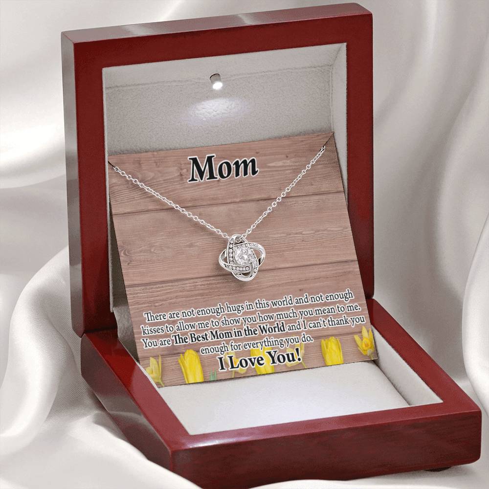 To Mom Best Mom In World Love Knot Message Card From Son Daughter Gift Anniversary Birthday Graduation Mothers Day-Express Your Love Gifts