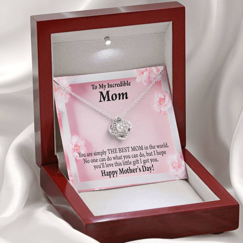 Happy Mother'S Day You'Re The Best Love Knot Message Card From Son Daughter Gift Anniversary Birthday Graduation Mothers Day-Express Your Love Gifts