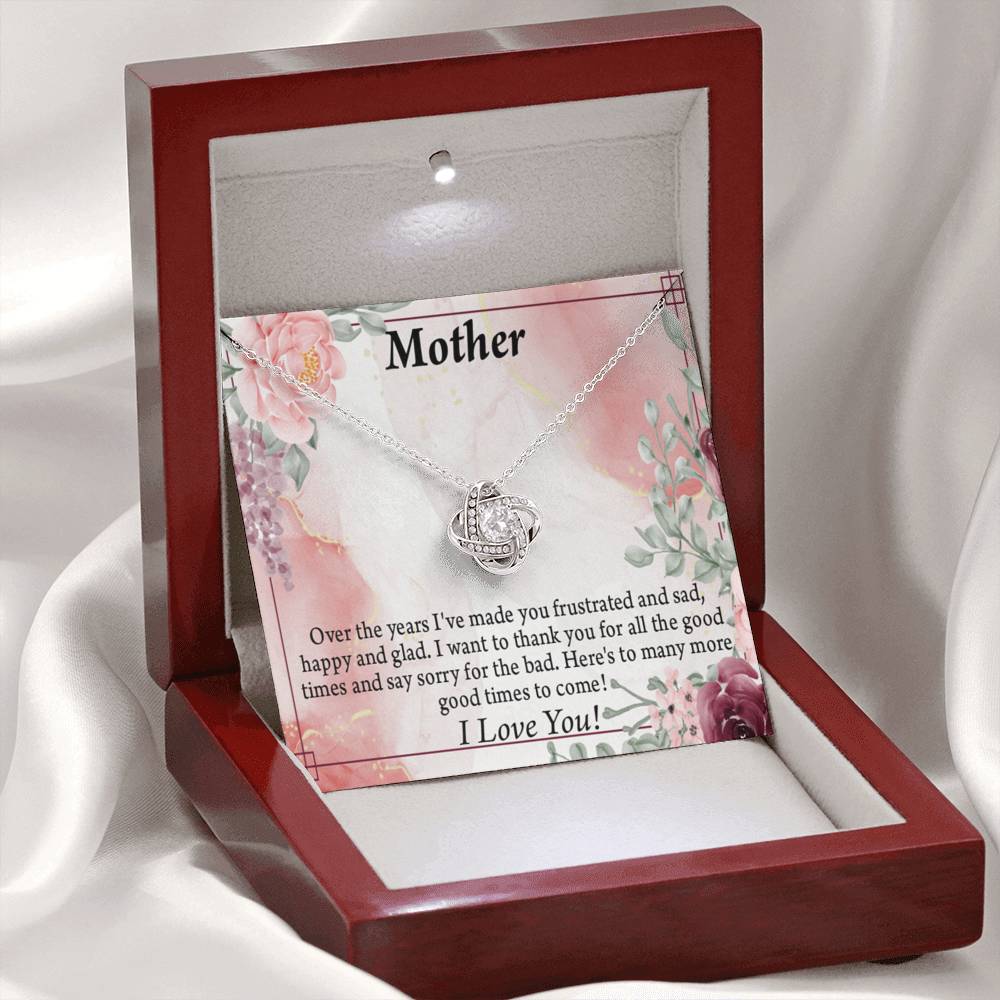 To Mother More Good Times Love Knot Message Card From Son Daughter Gift Anniversary Birthday Graduation Mothers-Express Your Love Gifts
