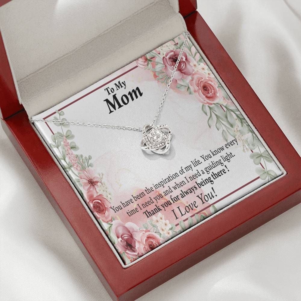 To Mom Mother Bonus Mom Grandmom Sweet Message Love Knot Message Card From Son Daughter Gift Anniversary Birthday Graduation Mothers Day-Express Your Love Gifts