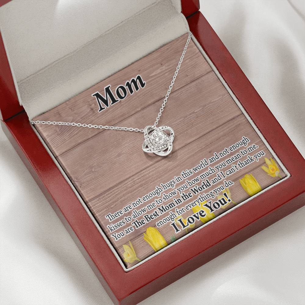 To Mom Best Mom In World Love Knot Message Card From Son Daughter Gift Anniversary Birthday Graduation Mothers Day-Express Your Love Gifts