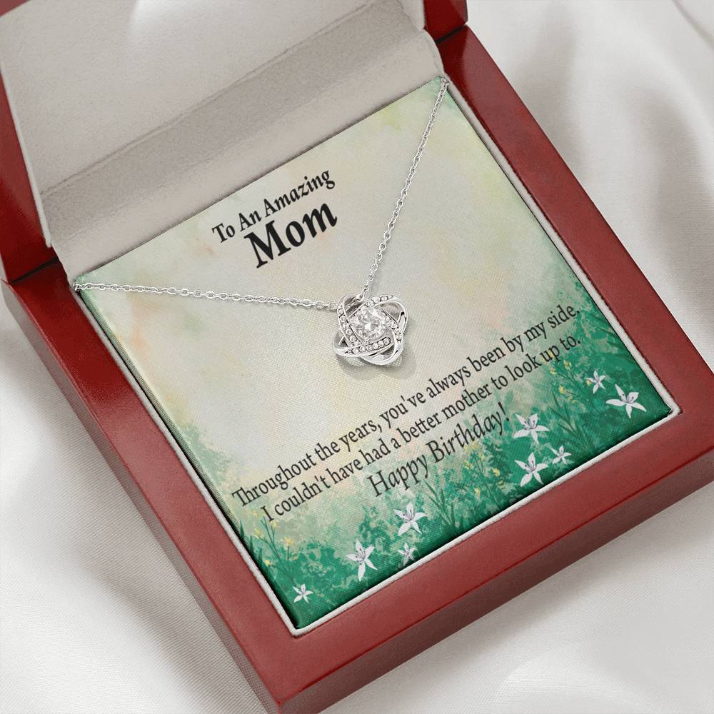 Happy Birthday Mom No One Better Love Knot Message Card From Son Daughter Gift Anniversary Birthday Graduation Mothers Day-Express Your Love Gifts