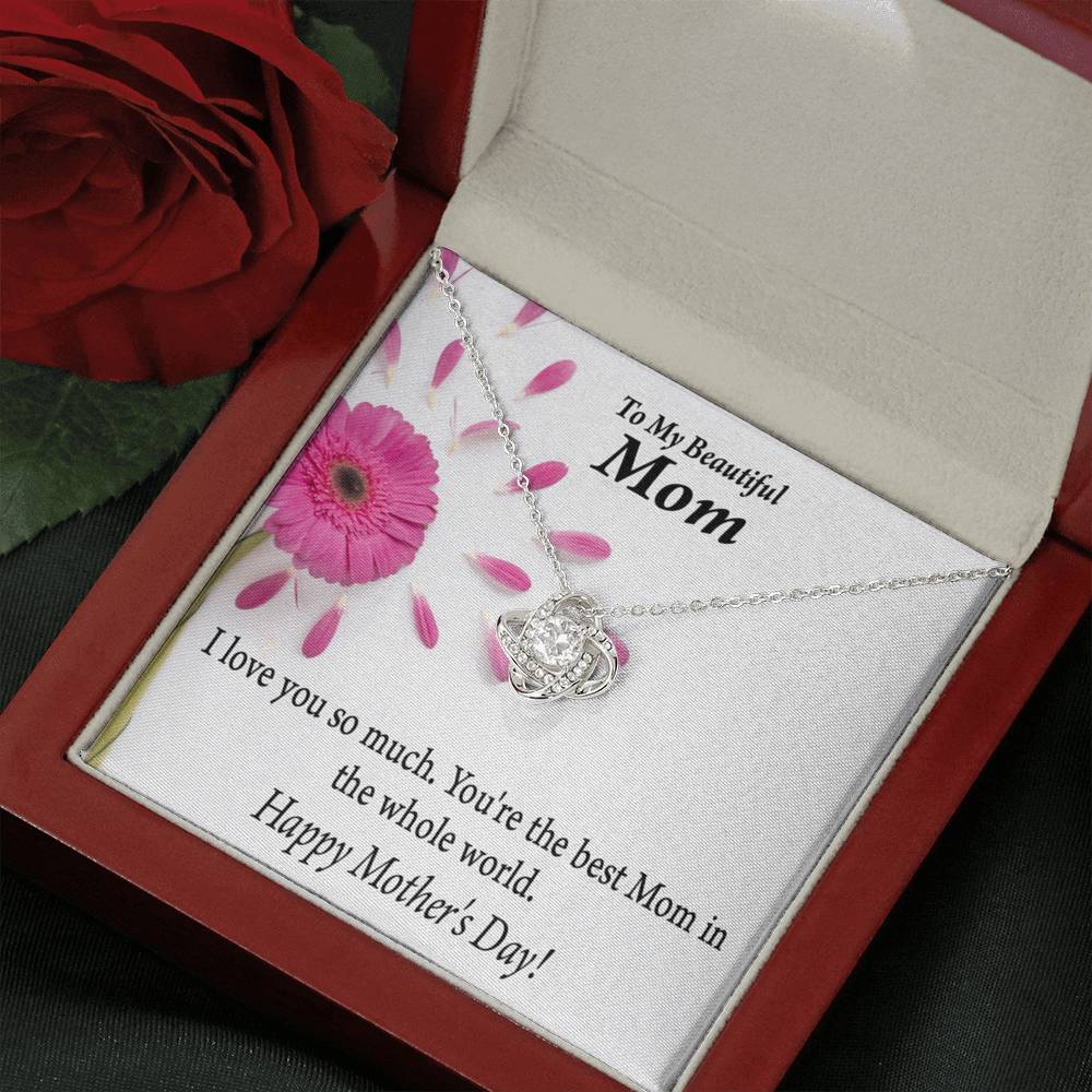 You'Re The Best Happy Mother'S Day Love Knot Pendant Message Card-Express Your Love Gifts