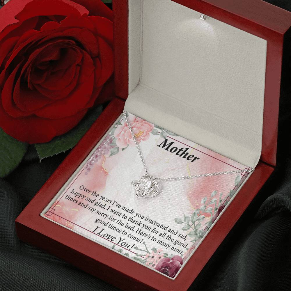 To Mother More Good Times Love Knot Message Card From Son Daughter Gift Anniversary Birthday Graduation Mothers-Express Your Love Gifts