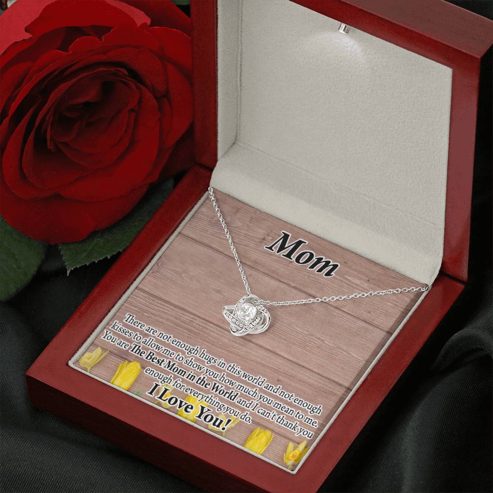 To Mom Best Mom In World Love Knot Message Card From Son Daughter Gift Anniversary Birthday Graduation Mothers Day-Express Your Love Gifts