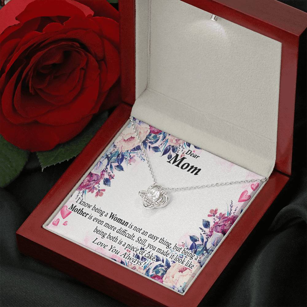 To Mom You'Re Wonderful Love Knot Message Card From Son Daughter Gift Anniversary Birthday Graduation Mothers Day-Express Your Love Gifts