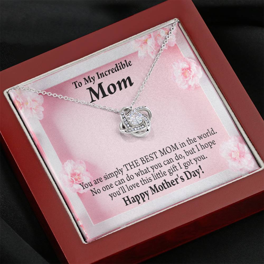 Happy Mother'S Day You'Re The Best Love Knot Message Card From Son Daughter Gift Anniversary Birthday Graduation Mothers Day-Express Your Love Gifts