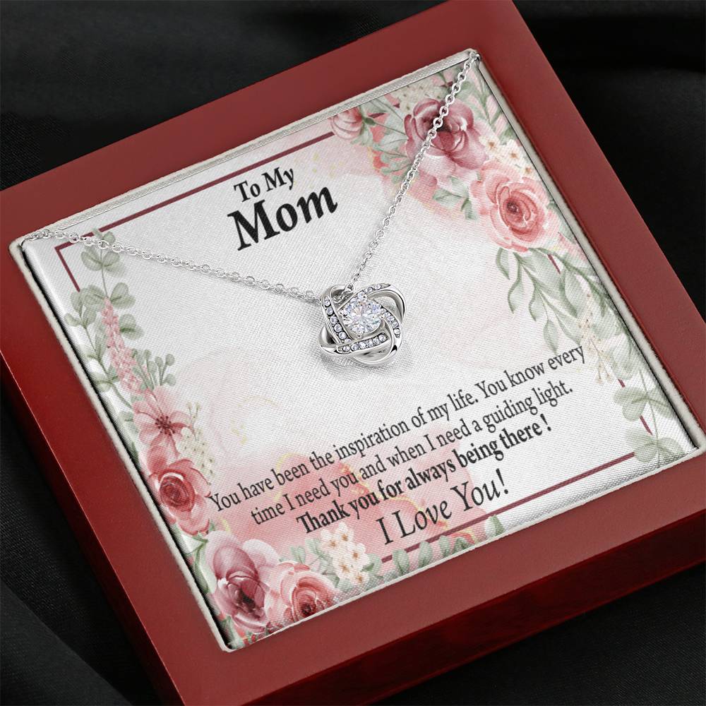 To Mom Mother Bonus Mom Grandmom Sweet Message Love Knot Message Card From Son Daughter Gift Anniversary Birthday Graduation Mothers Day-Express Your Love Gifts