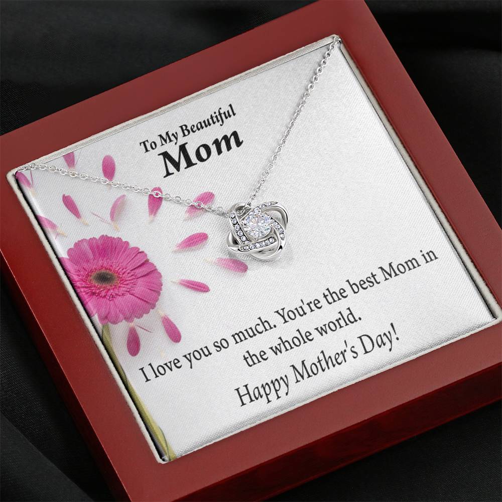 You'Re The Best Happy Mother'S Day Love Knot Pendant Message Card-Express Your Love Gifts