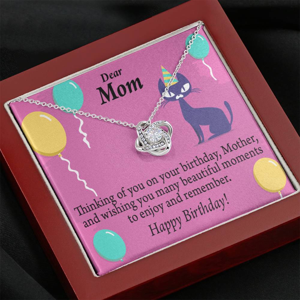 Thinking Of You Love Knot Pendant Message Card-Express Your Love Gifts